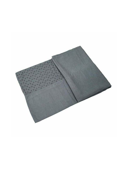 Tunturi Gray Gym Towel with Carrying Case 180x63cm