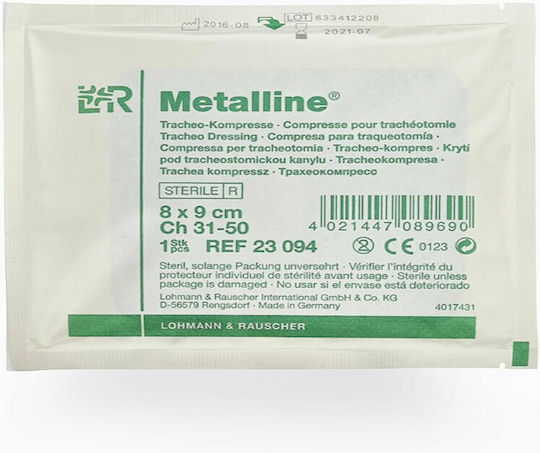 Lohmann Rauscher Metalline Επίθεμα Τραχειοστομίας 8x9cm 50τμχ