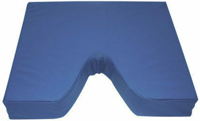 Alfa Care Visco Ιατρικό Μαξιλάρι Κόκκυγος Memory Foam με Οπή 46x41x7.5cm Μπλε