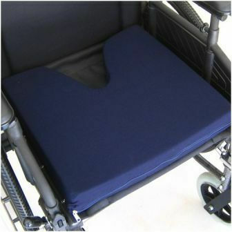 Alfa Care Visco Ιατρικό Μαξιλάρι Κόκκυγος Memory Foam με Οπή 46x41x7.5cm Μπλε