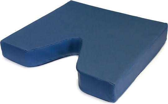 Alfa Care Visco Ιατρικό Μαξιλάρι Κόκκυγος Memory Foam με Οπή 46x41x7.5cm Μπλε