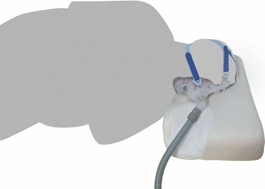 Mobiak CPAP Neck Support Pillow with Memory Foam 50x32x10cm White 0810703