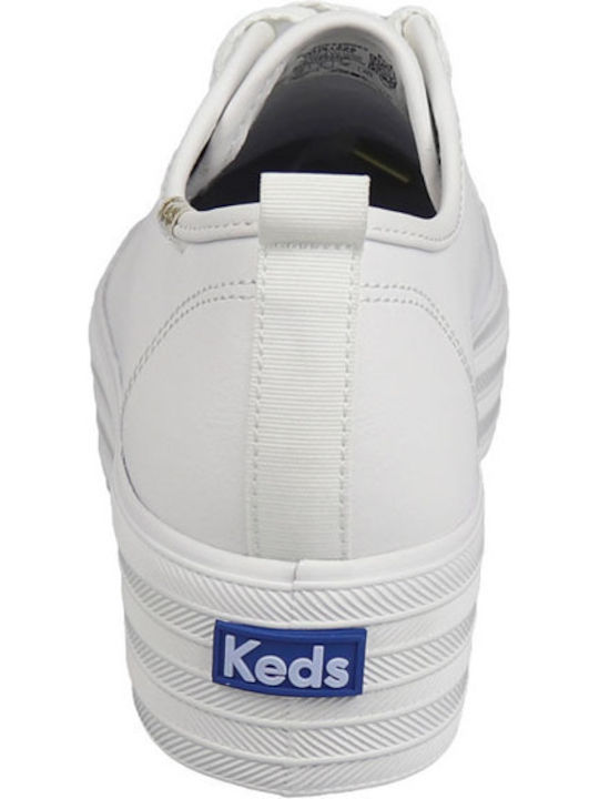 Triple Up Γυναικεία Flatforms Sneakers Λευκά