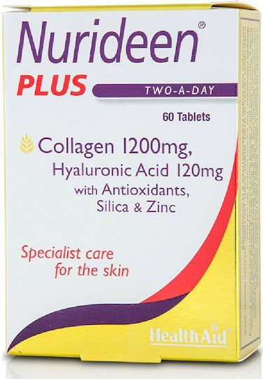 Health Aid Nurideen Plus with Vitamin C and Hyaluronic Acid 60 Tablets