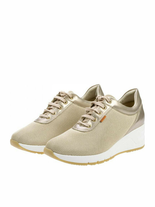 Damen Anatomisch Sneakers Gold