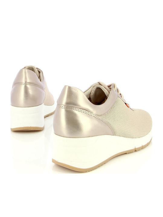 Damen Anatomisch Sneakers Gold
