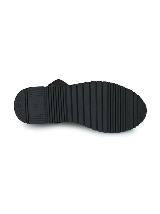Lizarda Women's Fabric Platform Shoes Black