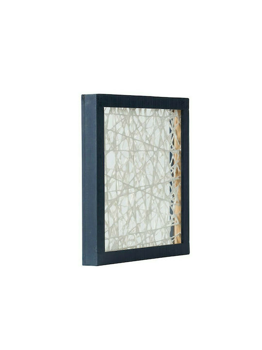 Artekko Wall Decor Daig White Wooden 39x4.5x39cm 2 Pieces