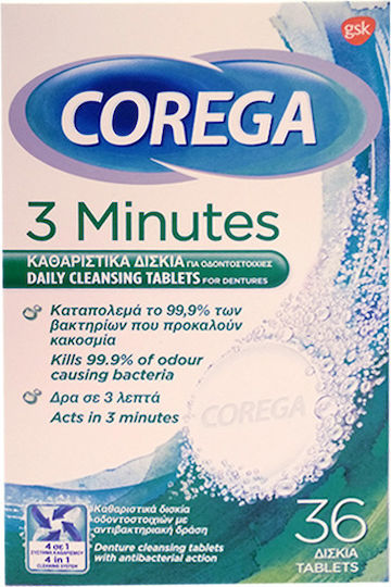 Corega 3 Minutes Cleanser 36 Tabs