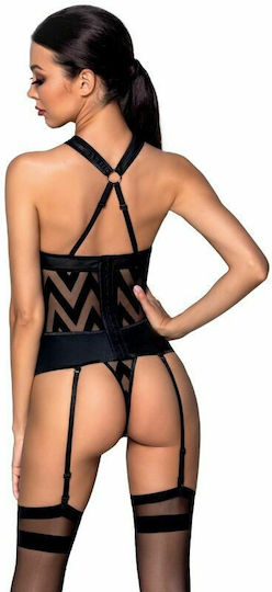 Passion Hima Corset Harness Μαύρο