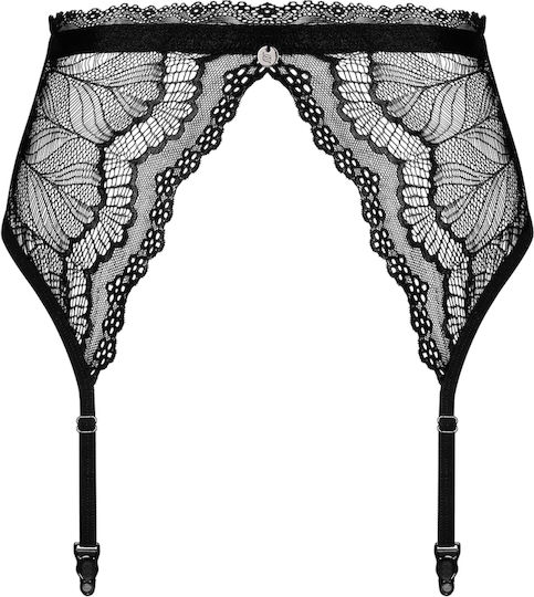 Obsessive Isabellia Ζαρτιέρες με Δαντέλα Garter Belt Black