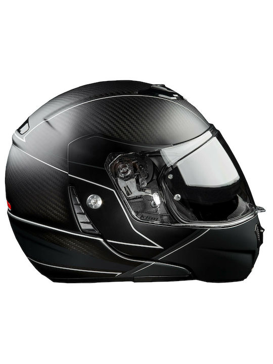 Klim Modular TK1200 Carbon Skyline Matt Black Motorcycle Helmet Flip-Up DOT ECE 22.05