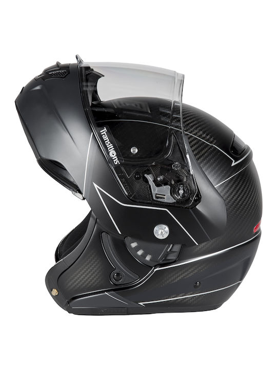 Klim Modular TK1200 Carbon Skyline Matt Black Motorcycle Helmet Flip-Up DOT ECE 22.05