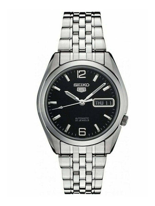 Seiko Мъжки Часовник 38mm Автоматичен със Сребрист Ацетилен Механизъм