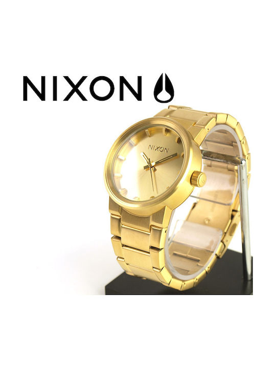 Nixon Ceas Barbătesc 40mm Baterie cu Brățară din Metal Aurie