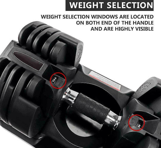 Viking D350 Twist and Lock Dumbbell 1x 20kg with Stand
