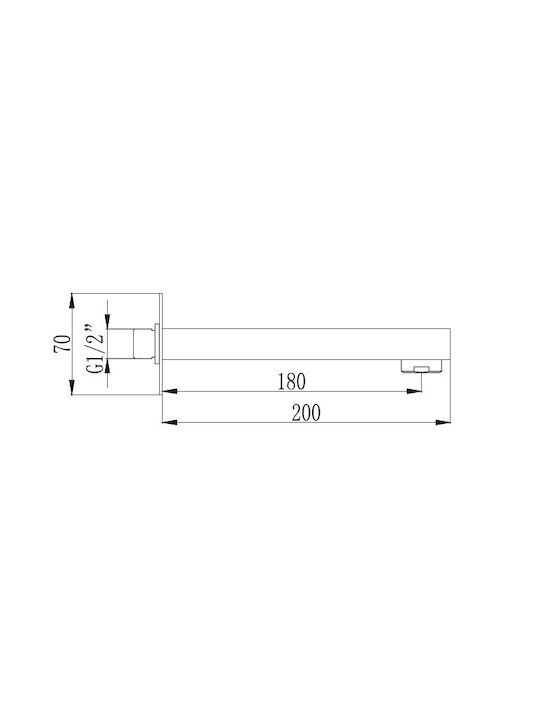 Karag 8W Built-In Tap for Bathroom Sink Silver