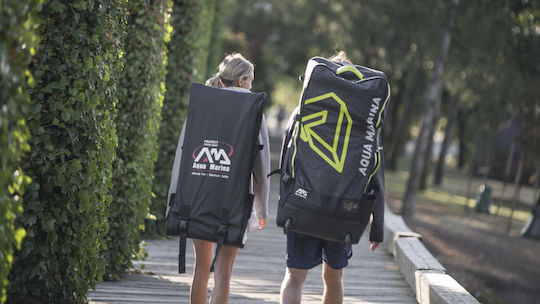 Aqua Marina Advanced Roller Tasche für Board Sup & Ausrüstung Schwarz Schwarz