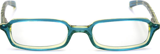 Benetton Rame Ochelari Pentru Femei Din Acetat Turcoaz UCB520 PQ6