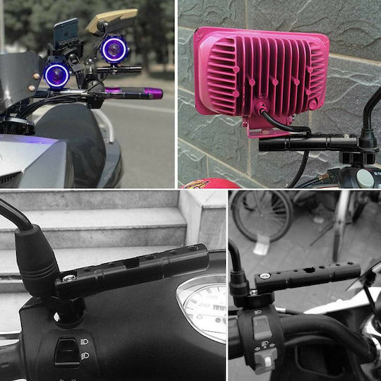 Multifunctional Aluminum Extension Bar GPS Spotlights Instruments Xm-w14145 Black