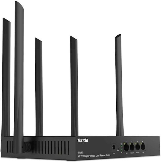 Tenda W20E Ασύρματο Router Wi‑Fi 5 με 4 Θύρες Gigabit