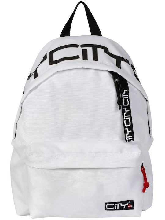 Lyc Sac City The Drop Letters On White School Bag Backpack Junior High-High School in White color