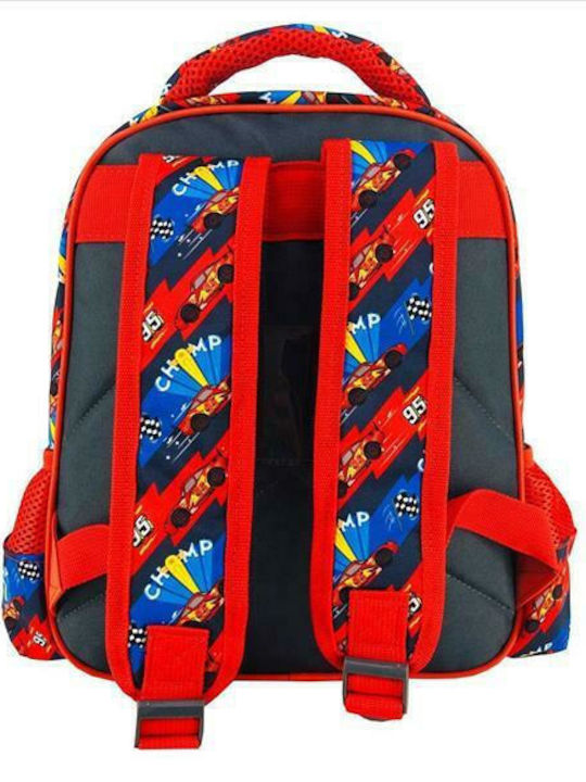 Must Cars Champ School Bag Backpack Kindergarten Multicolored