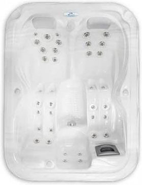 Astral Pool Mars Spa Freistehende Badewanne Bioethanol Kamine im Freien mit Hydrotherapie 213x160cm