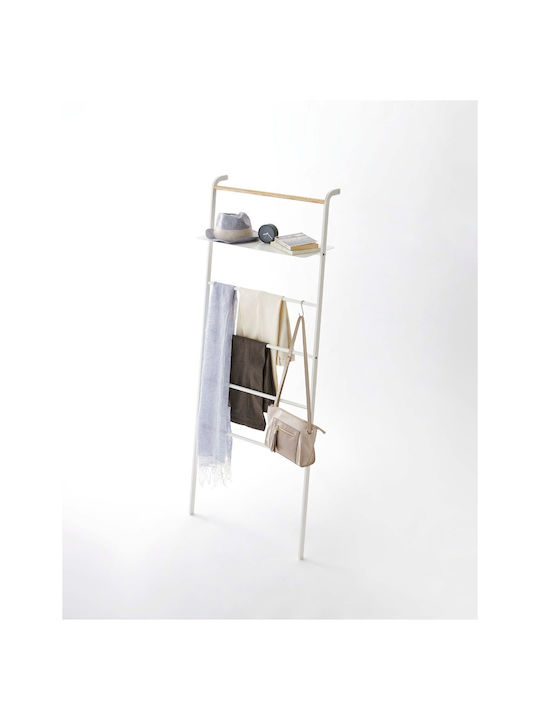 Yamazaki YMZK Floor Standing Bathroom Ladder with 6 Positions ​66x160cm White