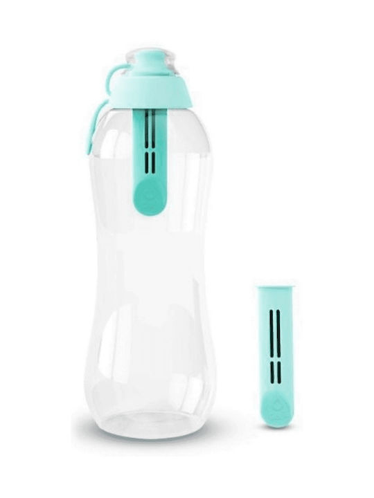 Dafi Παγούρι Πλαστικό με Στόμιο και Φίλτρο 500ml Τιρκουάζ