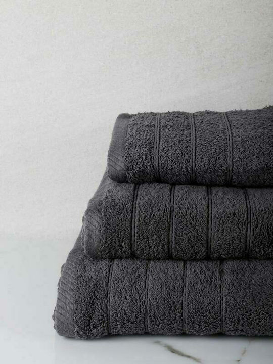 Sunshine Hand Towel Dory 30x50cm. 10 Dark Grey Weight 600gr/m²