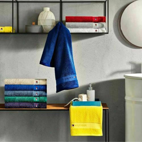Tommy Hilfiger Πετσέτα Σώματος Legend 70x140εκ. White Βάρους 540gr/m²