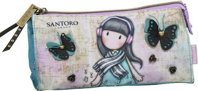 Santoro Gorjuss Lost in Music Pencil Case with 1 Compartment Multicolored