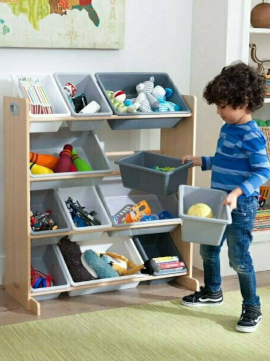 Kidkraft Детска кутия за съхранение Sort It & Store It Bin Unit Многоцветен 83x48x92см 1бр