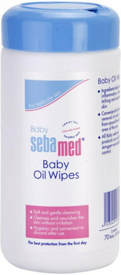 Sebamed Baby Oil Wipes Бебешки кърпички 70бр