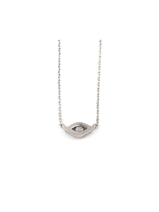 George Art Jewels Necklace Eye from Silver with Zircon