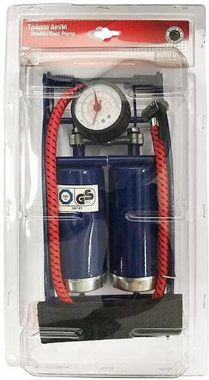Auto Gs Blister A' 17350 Luftpumpe Luftpumpe Fuß mit Manometer