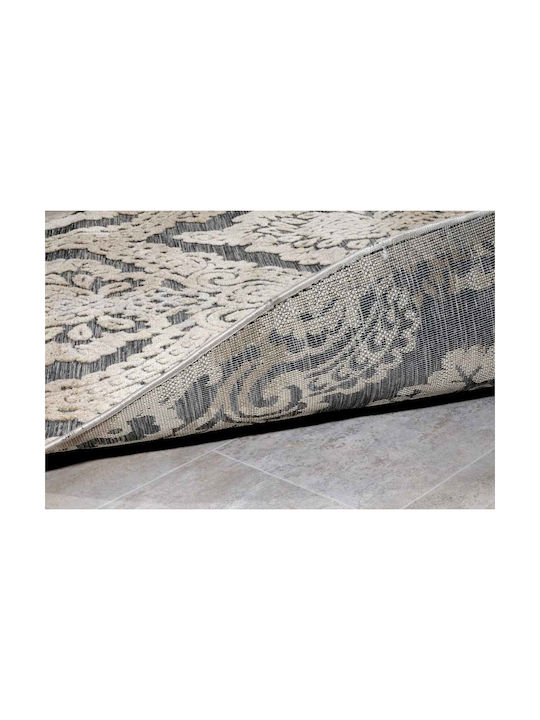 Tzikas Carpets Summer Bedroom Rug Set Wicker Boheme Boheme Gray Beige 3 Pieces