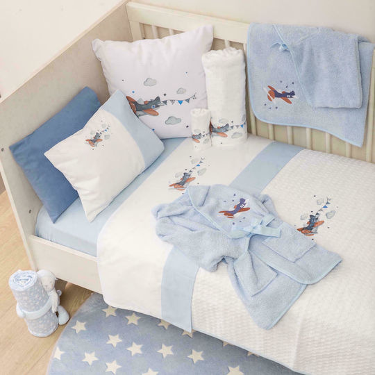 Borea Kids Decorative Pillow Printed Airplane White 45x45cm