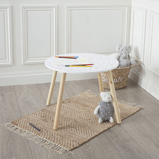 Kids Table made of Wood White