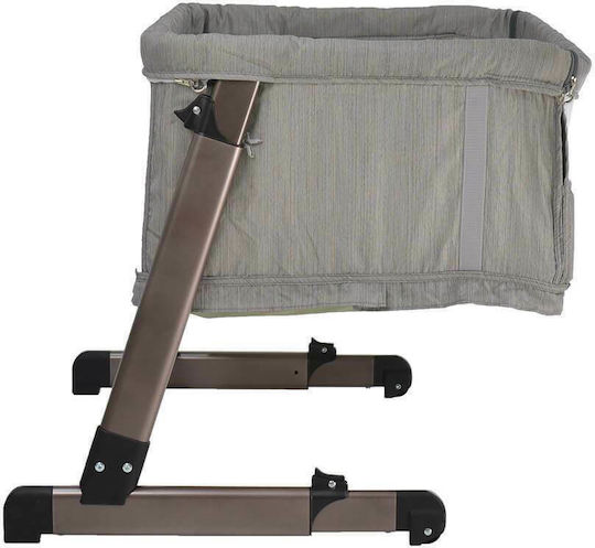 Bebe Stars Wiege-Park Side To Side Plus mit Matratze, Seitlicher Öffnung und Rädern Beige