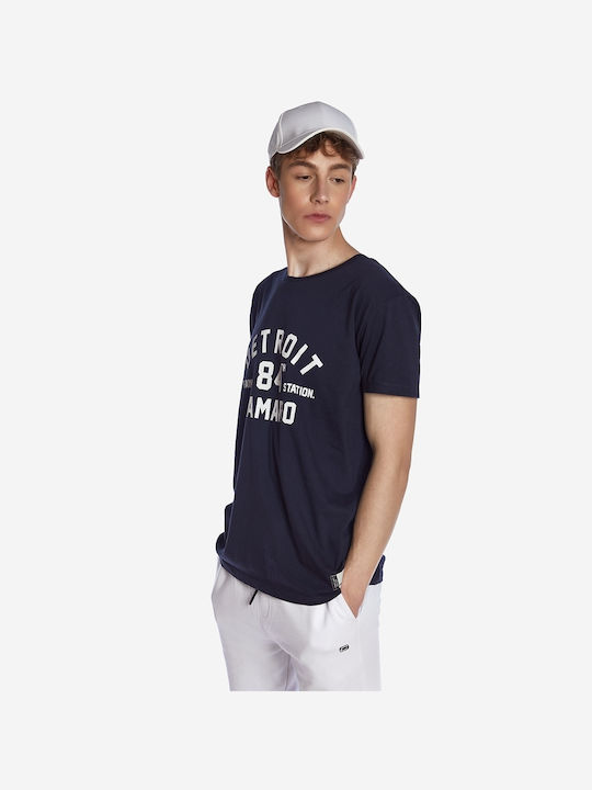 Camaro Herren T-Shirt Kurzarm Indigo