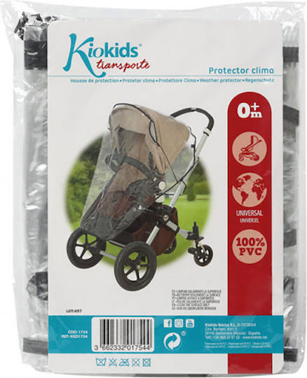 Kiokids Αδιάβροχο Καροτσιού Μαύρο