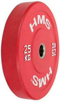 HMS Set of Plates Olympic Type Rubber 1 x 25kg Φ50mm