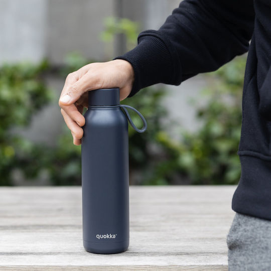 Quokka Solid Stainless Steel Thermos Bottle BPA Free 630ml Slate