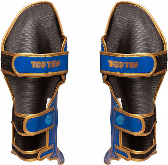 Top Ten Star Light Schienbeinschoner Erwachsene Blau/Gold