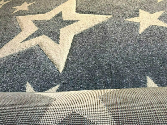 Koulis Carpets 1984b Παιδικό Χαλί Αστέρια Blue 70x150cm