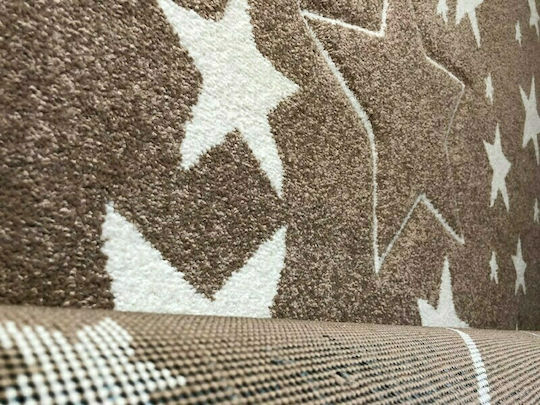 Koulis Carpets 1325A Kinder Teppich Sterne Beige 133x190cm Dicke 13mm