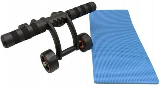 Abdominal Wheel Black with Anti-Slip Handles