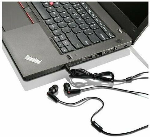 Lenovo In-Ear Headphone 4XD0J65079 In-ear Handsfree με Βύσμα 3.5mm Μαύρο